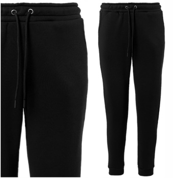 Spodnie Dresowe Damskie Ocieplane z Elastycznym Ściągaczem Ciepłe MORAJ