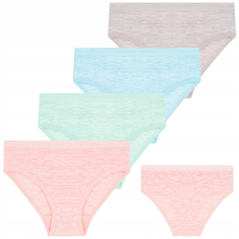 MAJTKI DZIEWCZĘCE Figi Dziecięce Gładkie Klasyczne MORAJ 4 szt. 