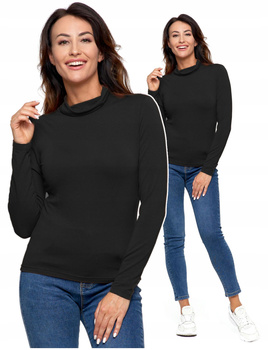 Bluzka Damska Gładki Golf Długi Rękaw MORAJ 