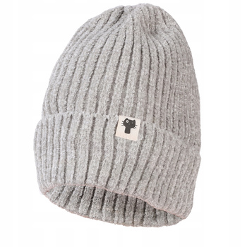 Dziecięca czapka ciepła na zimę kot MORAJ