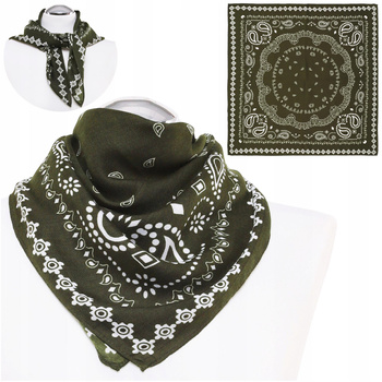 Duża BANDANKA Damska Chusta Apaszka na Szyję Chustka na Włosy Bandana MORAJ