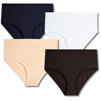 MAJTKI DAMSKIE Z WYSOKIM STANEM FIGI DELIKATNY PRĄŻEK MAXI 4-PARY MORAJ