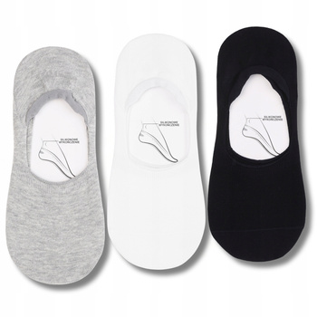 Niskie Skarpetki Stopki Męskie Skarpety do Mokasyn Gładkie MORAJ 3PARY