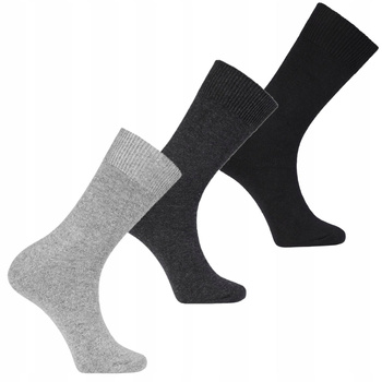 Skarpety Wełniane Skarpetki z Wełny Ciepłe Zimowe Wysokie 3-PAK MORAJ 