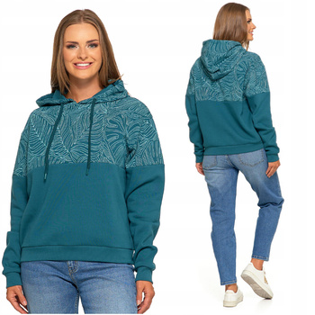 Damska Bluza Ciepła z Kapturem Przez Głowę Wygodna Klasyczna MORAJ 