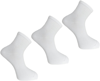 MORAJ Skarpetki 3/4 Białe 3 PARY SOCKS
