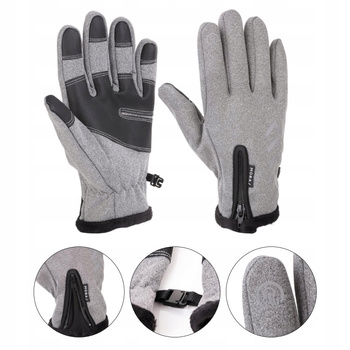 Rękawiczki męskie zimowe dotykowe sportowe Moraj