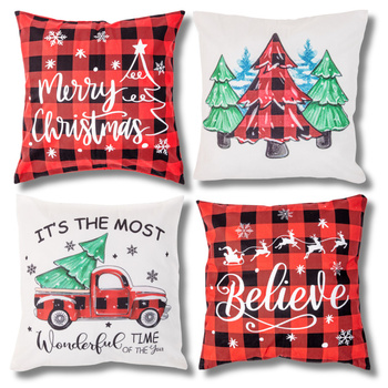 ZESTAW ŚWIĄTECZNYCH POSZEWEK UROCZE NA ŚWIĘTA 45X45 CM 4 SZT. MORAJ