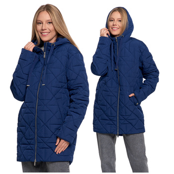 ELEGANCKA KURTKA DAMSKA PRZEJŚCIOWA Z KAPTUREM NA JESIEŃ CIEPŁA MORAJ