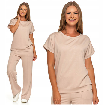 Bluzka Damska Oversize T-Shirt Kimonowe Rękawy Luźna Koszulka MORAJ 