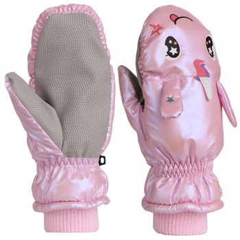 Rękawiczki Zimowe Dziecięce Narciarskie Ciepłe Jednorożec MORAJ 