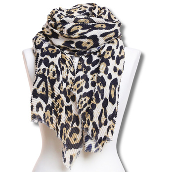 SZAL DAMSKI MORAJ CIENKI SZALIK JESIENNY ZWIEWNY PANTERKA MODNY LEKKI MORAJ