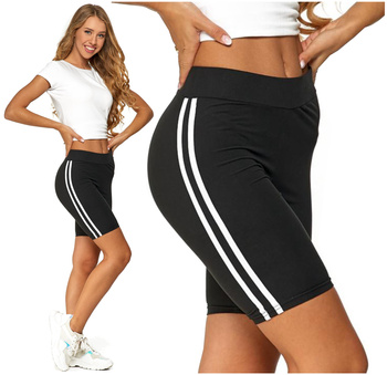 Kolarki Legginsy Krótkie Wysoki Stan Kryjące Lampasy Wygodne MORAJ