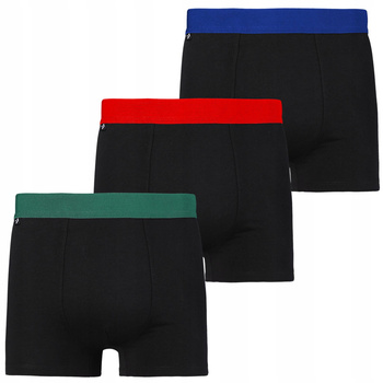 Bokserki Męskie Klasyczne Majtki Dopasowane Wygodne Gładkie 3-PAK MORAJ 