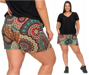 KRÓTKIE SPODENKI DAMSKIE Szorty z Wiskozy Na Lato Modne Kolorowe MORAJ 