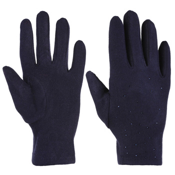 Rękawiczki Damskie Klasyczne Zimowe z Kryształkami na chłodne dni MORAJ