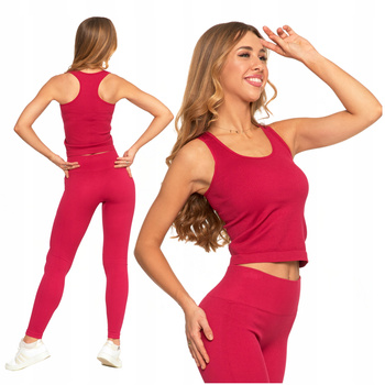 TOP DAMSKI Sportowa Koszulka Bokserka Prążkowana Stylowa Wygodna MORAJ 