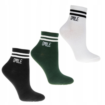 Skarpetki Damskie Szeroki Ściągacz Skarpety za kostkę MORAJ 3-pary 