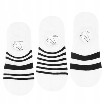 SKARPETKI STOPKI Damskie Niskie Balerinki z Silikonem MORAJ 3-PAK 