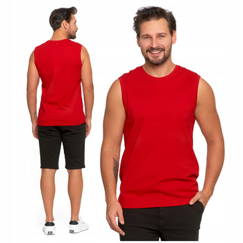 GŁADKA PODKOSZULKA MĘSKA TANK TOP KOSZULKA BEZ RĘKAWÓW BOKSERKA MORAJ 