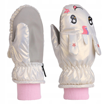 Rękawiczki Zimowe Dziecięce Narciarskie Ciepłe Jednorożec MORAJ 