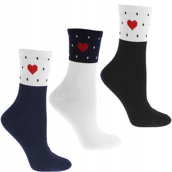 Skarpetki Walentynki Serca MORAJ 3 pary