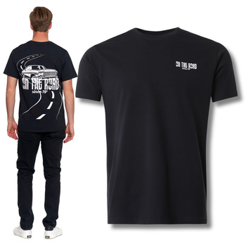 T-SHIRT MĘSKI Z KRÓTKIM RĘKAWEM KOSZULKA BLUZKA Z NADRUKIEM MODNA MORAJ