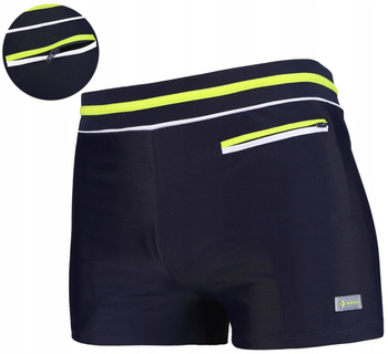 KĄPIELÓWKI MĘSKIE BOKSERKI SZORTY DOPASOWANE Z KIESZONKĄ NA ZAMEK MORAJ 