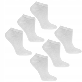 BIAŁE Stopki Klasyczne Damskie Niskie Skarpetki Do Kostki MORAJ 6PAK 