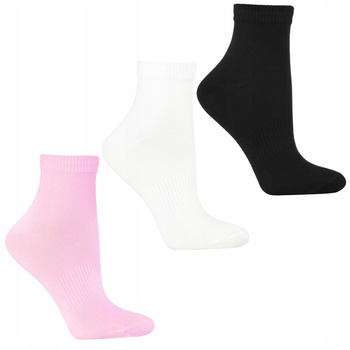 Skarpetki Damskie 3/4 Skarpety z ABS na stopach Kolorowe 3-PAK MORAJ 