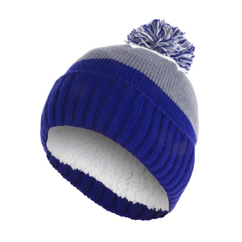 Moraj Czapka Dziecięca Zimowa Ocieplana pompon