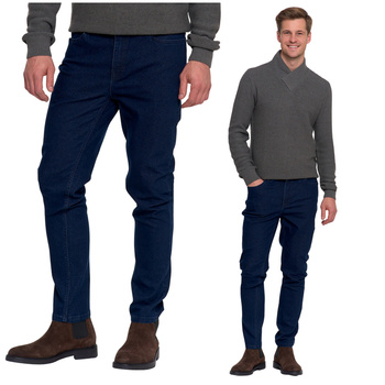 JEANSY MĘSKIE SPODNIE JEANSOWE KLASYCZNE PROSTE NOGAWKI MODNE MORAJ -