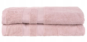 Zestaw Ręczników 70x140 Bawełna Różowe MORAJ 2 pak