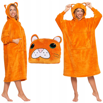 KOCOBLUZA 2w1 PODUSZKA Duża Bluza Koc z Kapturem na Prezent MORAJ Uni