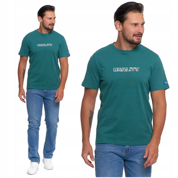 Koszulka Męska Haftowany Napis T-Shirt na krótki rękaw Bawełniana MORAJ