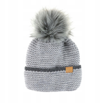 Moraj Czapka damska ocieplana z francuskim splotem