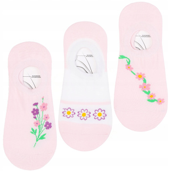 Niskie Skarpetki Stopki Damskie Urocze Balerinki Skarpety MORAJ 3-PAR 