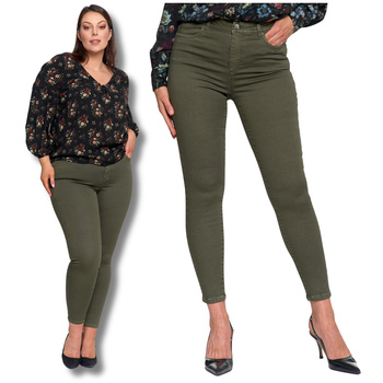 SPODNIE DAMSKIE RURKI SKINNY ELASTYCZNE DOPASOWANE MODNE MORAJ