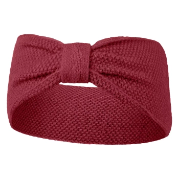 UROCZA OPASKA NA GŁOWĘ NA USZY DAMSKA Z KOKARDKĄ DZIANINOWA ELEGANCKA MORAJ