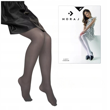 RAJSTOPY DZIEWCZĘCE 40 DEN Elastyczne z Microfibry Grigio MORAJ 