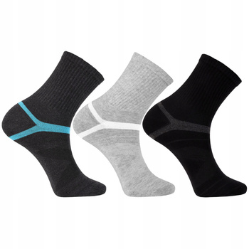 Skarpety Męskie Wysokie Skarpetki Klasyczne Bawełniane MORAJ 3-PAK 