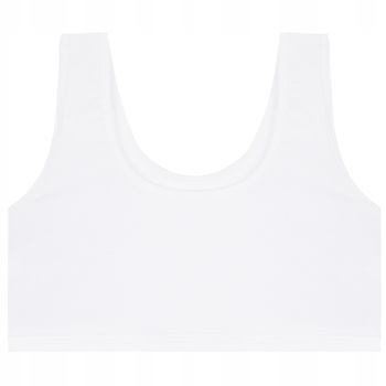 TOP DZIEWCZĘCY Miękki Biustonosz Dziecięcy Biały Klasyczny MORAJ 1-szt.