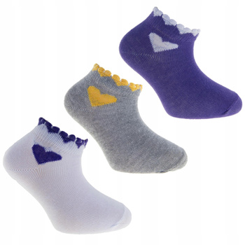 MORAJ Skarpety Dziecięce Serca 3-PARY 