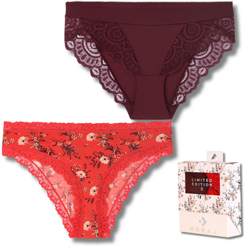 ELEGANCKIE MAJTKI DAMSKIE KORONKOWE FIGI DELIKATNE NA PREZENT MORAJ 2PAK