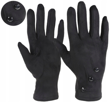 Rękawiczki Damskie z ozdobnymi guzikami Moraj