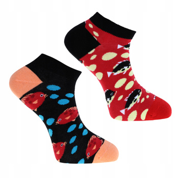 Skarpetki Stopki Męskie Niskie Skarpety Kolorowe Ryby MORAJ 2-pary 