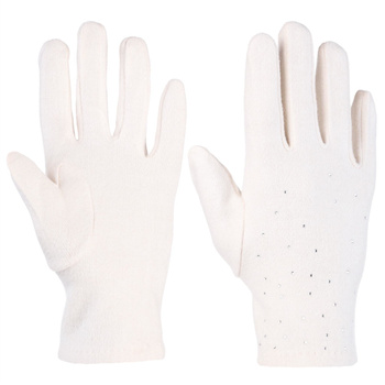 Rękawiczki Damskie Klasyczne Zimowe z Kryształkami na chłodne dni MORAJ