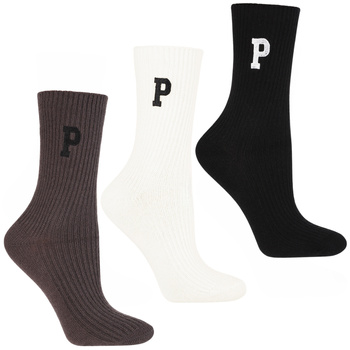 SKARPETKI DAMSKIE WYSOKIE SKARPETY DŁUGIE BIAŁO CZARNE MORAJ 3-PAK