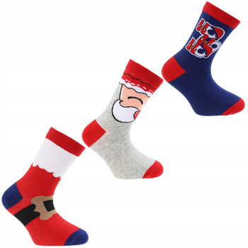 Skarpetki Świąteczne Moraj 3 pary PREZENT 