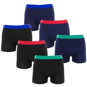Majtki Chłopięce Gładkie Bokserki Dziecięce Bawełniane MORAJ 6-PAK 